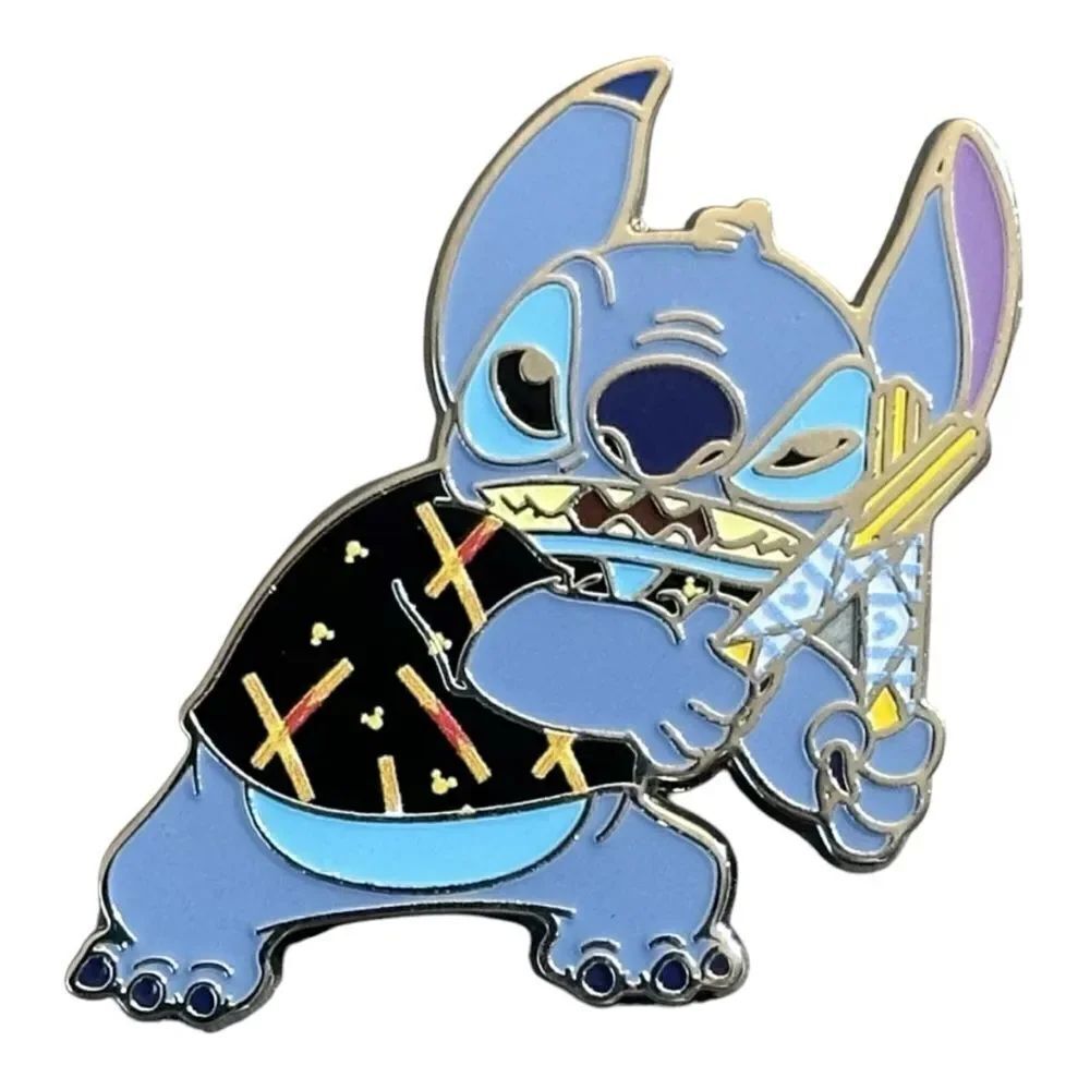 Disney Pin Stitch Attacks Snacks Churro from Mystery Series 2025 1 of 16